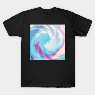 Abstract Unicorn Lines Pattern T-Shirt